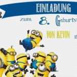 Geburtstagseinladung Vorlage Zum Ausdrucken Kostenlos Neu Minions Geburtstagseinladung Zum Ausdrucken