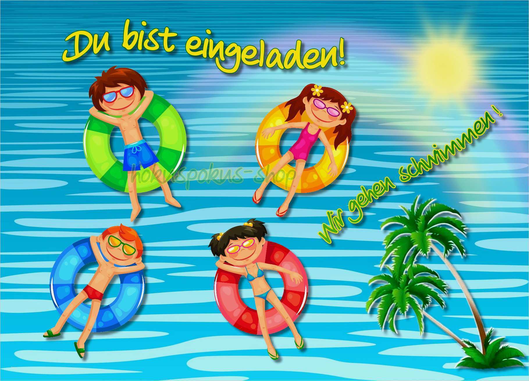 Geburtstagseinladung Vorlagen Kindergeburtstag Gratis Schönste Einladungskarten Kindergeburtstag thema Schwimmbad