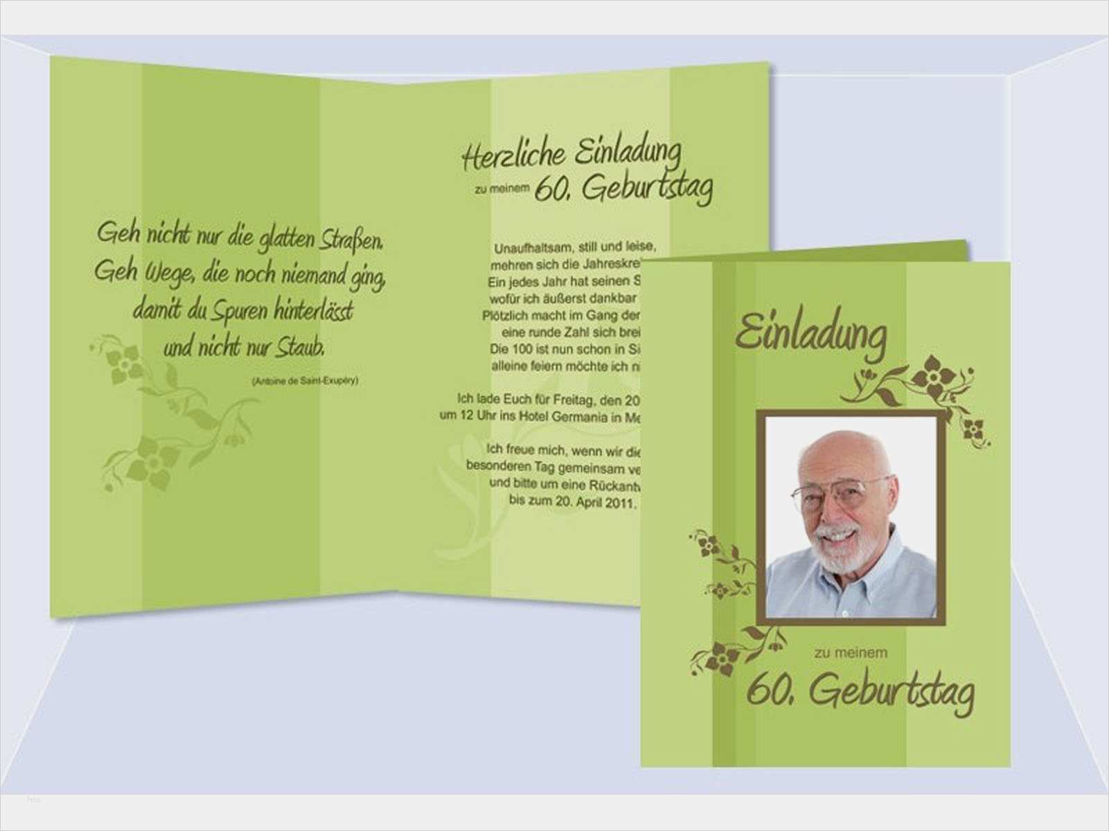 Geburtstagseinladung Word Vorlage Gut Einladung 60 Geburtstag