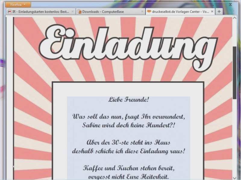 Geburtstagseinladungen Vorlagen Kostenlos Downloaden Erstaunlich Gratis Vorlage Einladung – Travelslow