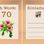 Geburtstagseinladungen Vorlagen Zum Ausdrucken Bewundernswert Einladungskarten Zum 70 Geburtstag Kostenlos Zum