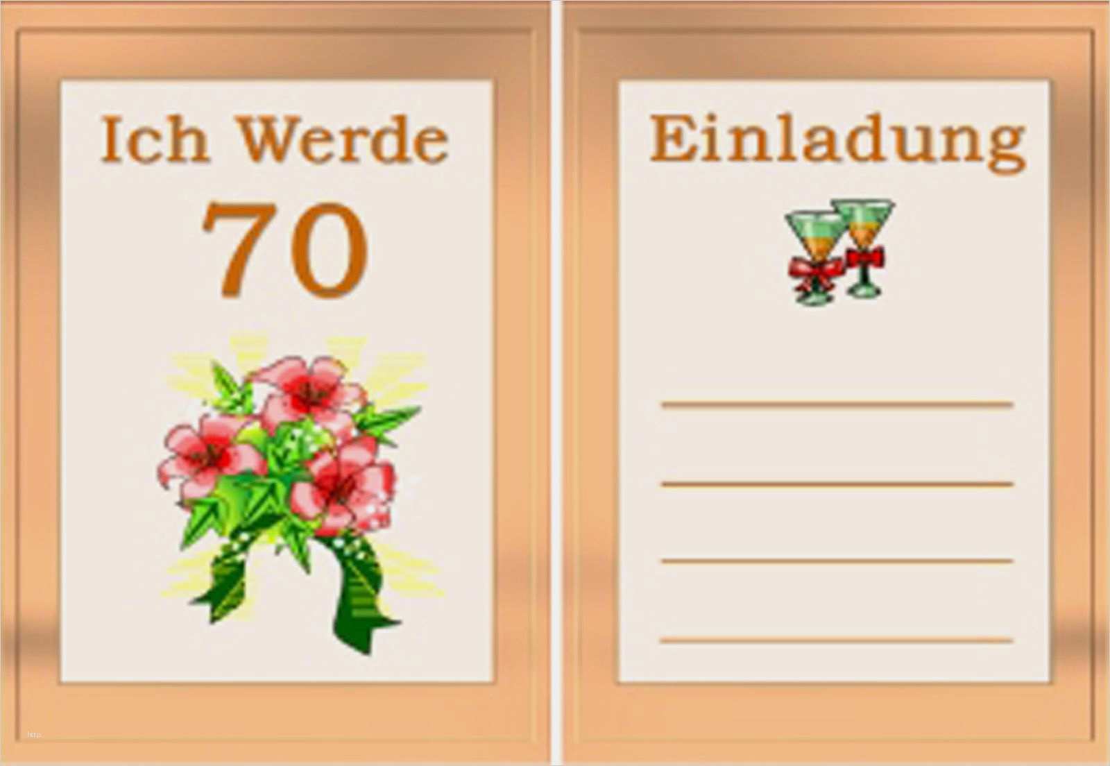 Geburtstagseinladungen Vorlagen Zum Ausdrucken Bewundernswert Einladungskarten Zum 70 Geburtstag Kostenlos Zum
