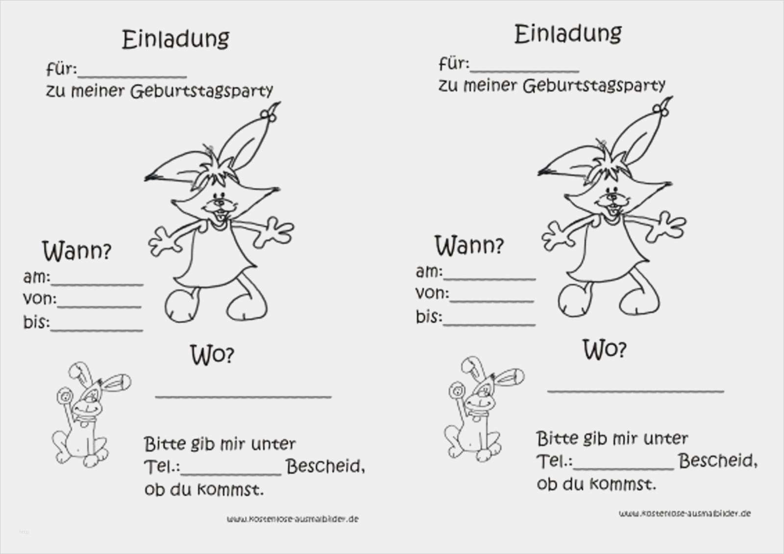 Geburtstagseinladungen Vorlagen Zum Ausdrucken Gut Einladung Geburtstag Kostenlos