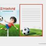 Geburtstagseinladungen Vorlagen Zum Ausdrucken Luxus Geburtstagskarte Fussball Selber Basteln