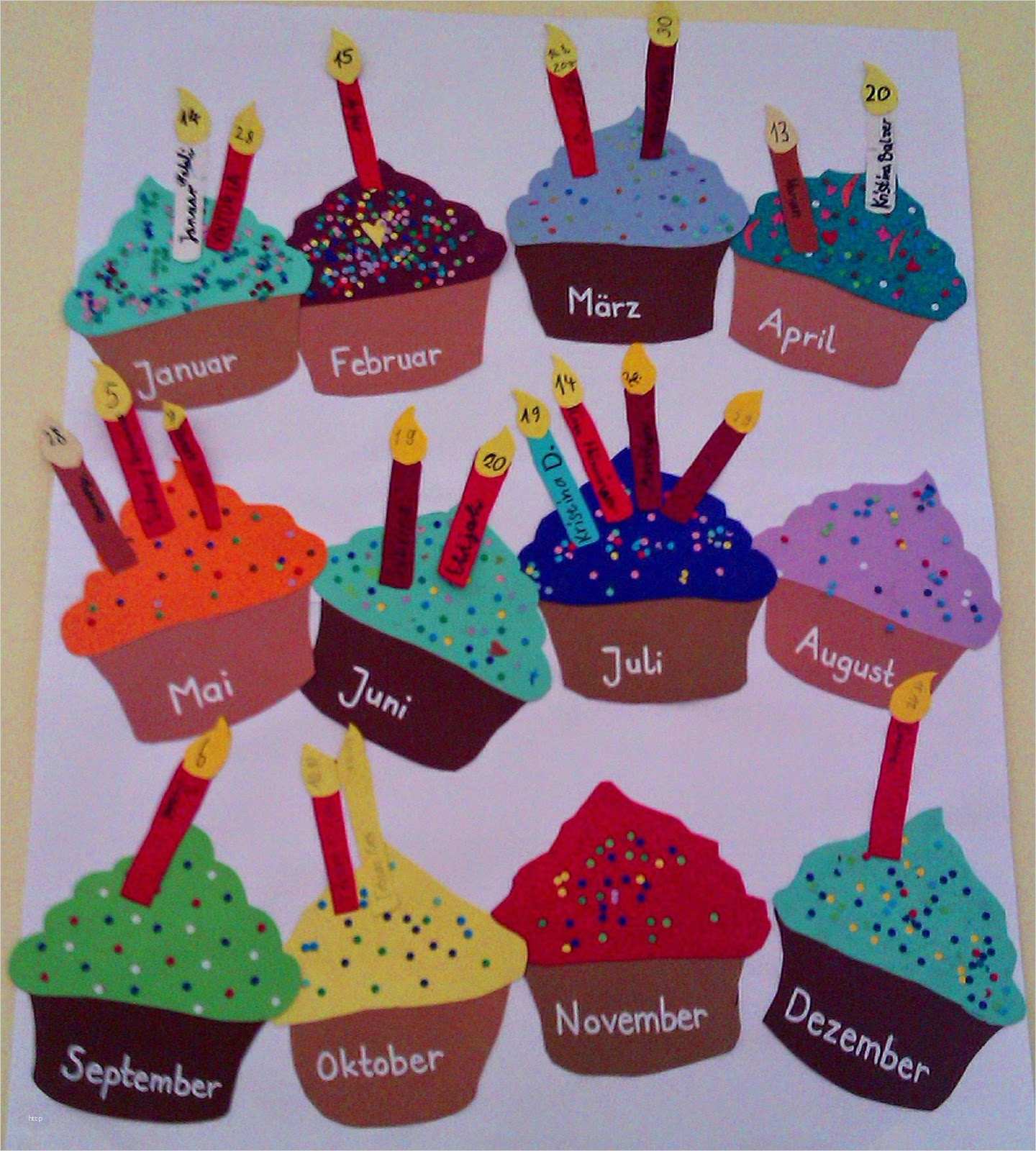 Geburtstagskalender Grundschule Vorlage Schön Kurz Nach Acht Ein Cupcake Zum Geburtstag