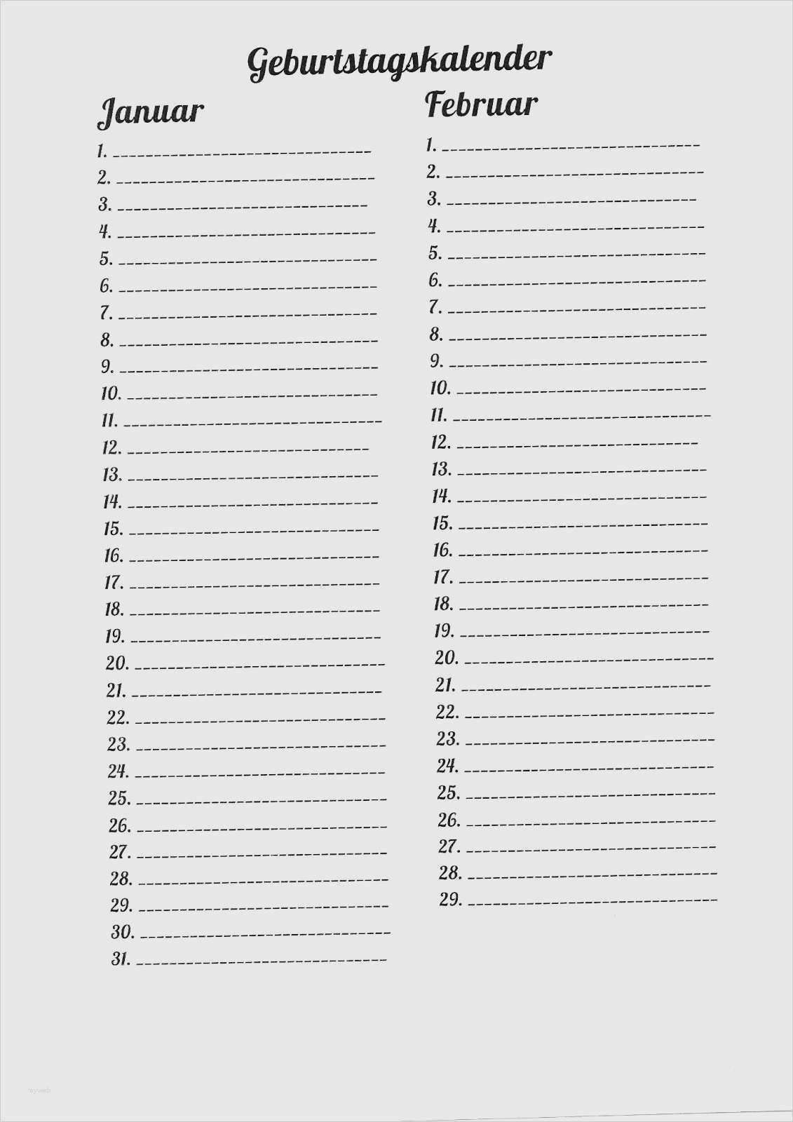 Geburtstagskalender Schule Vorlage Cool Geburtstagskalender Grundschule Vorlage Inspiration