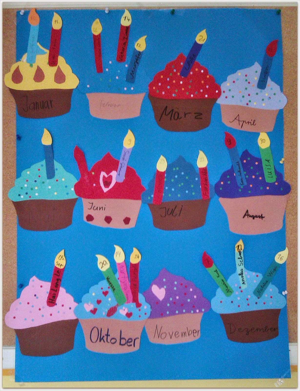 Geburtstagskalender Schule Vorlage Cool Kurz Nach Acht Ein Cupcake Zum Geburtstag