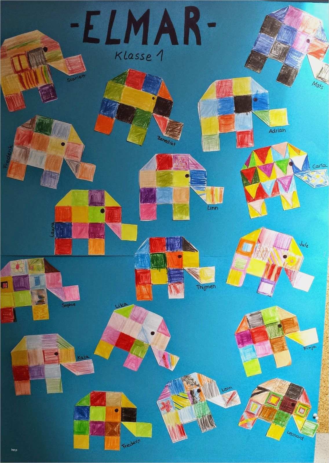 Geburtstagskalender Schule Vorlage Elegant Klasse N Ideen Elmar … Kunst