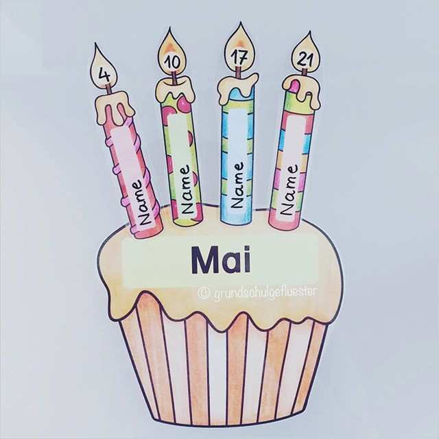 Geburtstagskalender Schule Vorlage Gut Fertig ist Der Geburtstagskalender Ich Habe Alles Einzeln