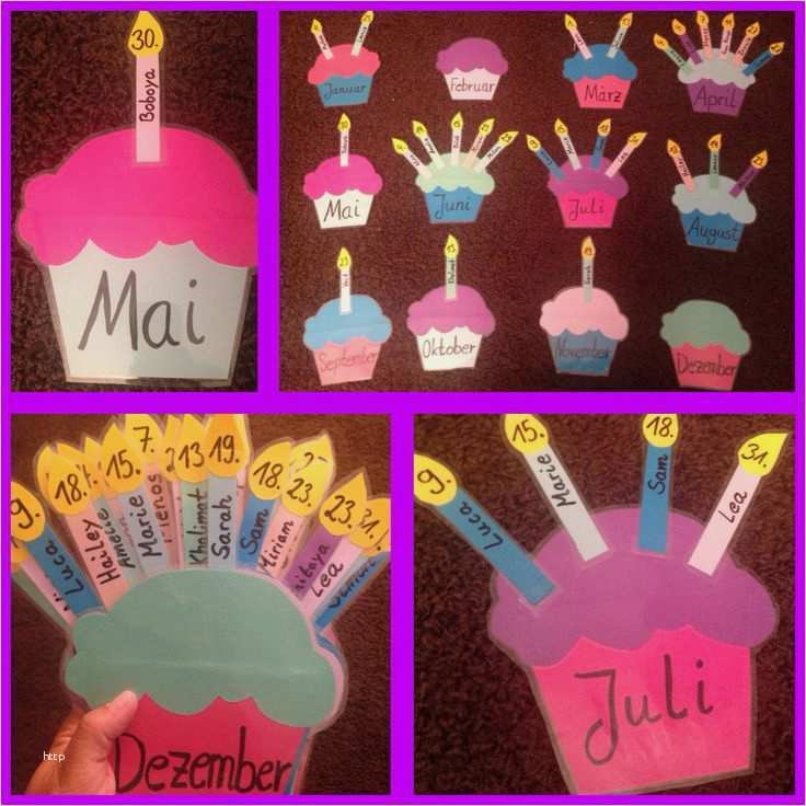 Geburtstagskalender Schule Vorlage Schönste Geburtstagskalender Für Den Klassenraum