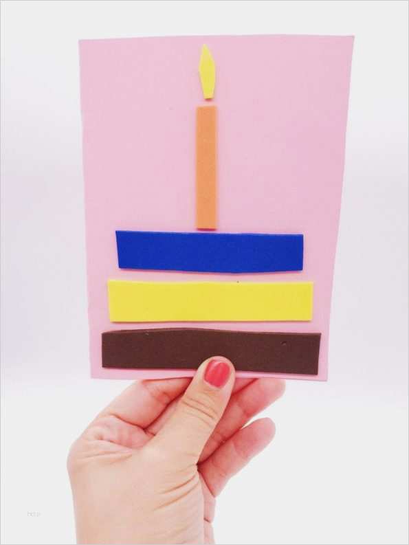 Geburtstagskarte Selber Basteln Vorlage Fabelhaft Geburtstagskarte Basteln Aus Moosgummi