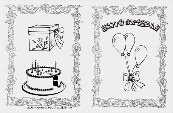 Geburtstagskarte Vorlage Zum Ausdrucken Gut Ausmalbilder Geburtstag Vorlagen