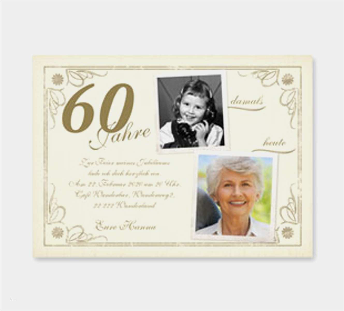 60 geburtstag einladung