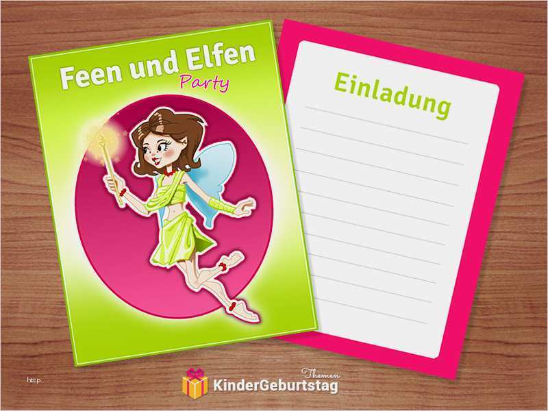 Geburtstagskarten Einladungen Vorlagen Kostenlos Wunderbar Feen Geburtstag Einladung Zur Kinderparty Kostenlos