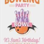 Geburtstagsparty Einladung Vorlage Genial Retrobowling Geburtstagsparty Einladung Vorlage Stock