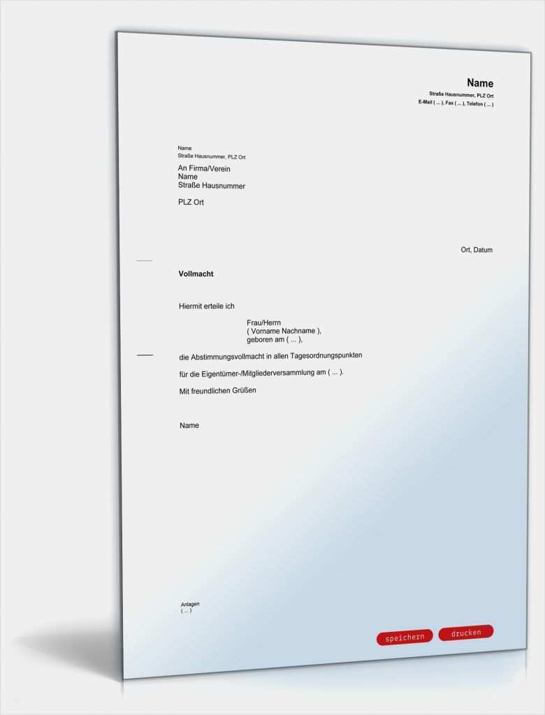 Geburtstagswünsche Geschäftlich Vorlage Elegant Vollmacht Für Eigentümerversammlung