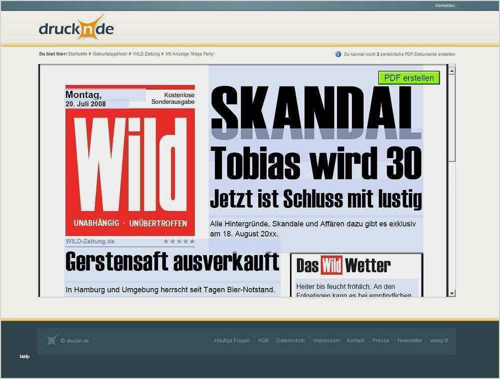 Geburtstagszeitung Vorlage Kostenlos Cool Geburtstagszeitung Vorlagen Kostenlos Downloaden Gut