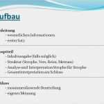 Gedichtinterpretation Vorlage Großartig Interpretation Gedichte Ppt Herunterladen