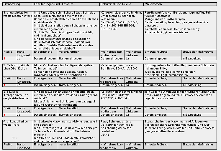 Gefährdungsbeurteilung Arbeitsmittel Vorlage Wunderbar Gefährdungsbeurteilung Zusammenmontieren Der Produkte
