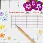 Gefährdungsbeurteilung Schule Bayern Vorlage Angenehm Stundenplan Zum Ausdrucken 8 Stück Kreativzauber