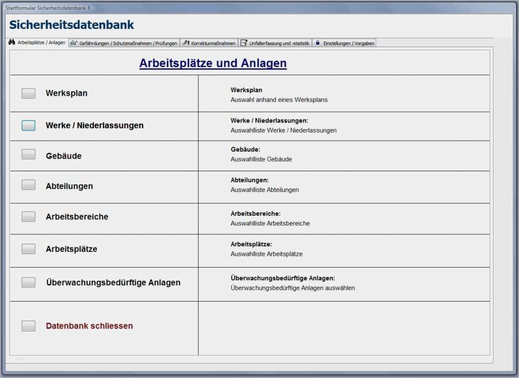 Gefährdungsbeurteilung Vorlage Kostenlos Erstaunlich software Zur Gefährdungsbeurteilung Beschreibung