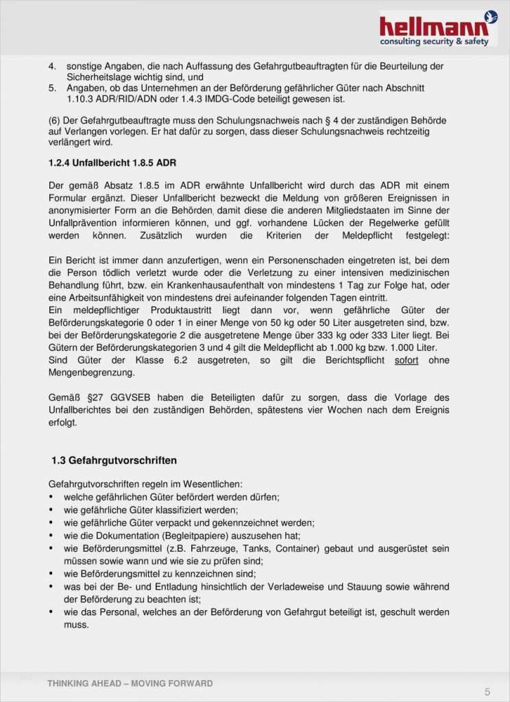 Gefahrgut Unterweisung Vorlage Erstaunlich Gefahrgut Informationsmappe Adr Ggvseb 2015 2016 Pdf