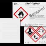 Gefahrstoffetiketten Vorlage Erstaunlich Ghs Clp Gefahrstoff Etiketten Zum Selbstbeschriften
