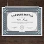 Geld Gutschein Vorlage Hübsch Drucke Selbst originelle Gutscheinvorlage