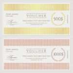 Geld Gutschein Vorlage Schönste Gutschein Geschenkgutscheingutschein Vorlage Stock Vektor