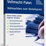 Generalvollmacht Patientenverfügung Vorlage Schön Vollmacht Paket