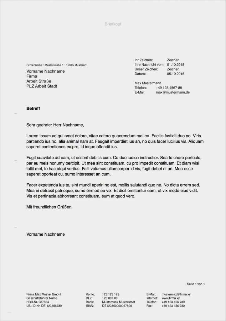 Gesch ftsbrief Vorlage Din 5008 Word Erstaunlich 21 Word Vorlage 