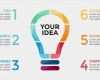 Geschäftskonzept Vorlage Cool Vektor Glühbirne Infographik Vorlage Für Kreis Diagramm