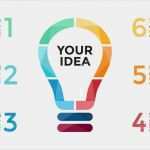 Geschäftskonzept Vorlage Cool Vektor Glühbirne Infographik Vorlage Für Kreis Diagramm