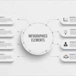 Geschäftskonzept Vorlage Schönste Infografik Vorlage Mit 3d Papier Label Integrierte Kreise