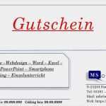 Geschäftspapier Vorlage Word Fabelhaft Gutschein Puterkurs Für Einsteiger Incl