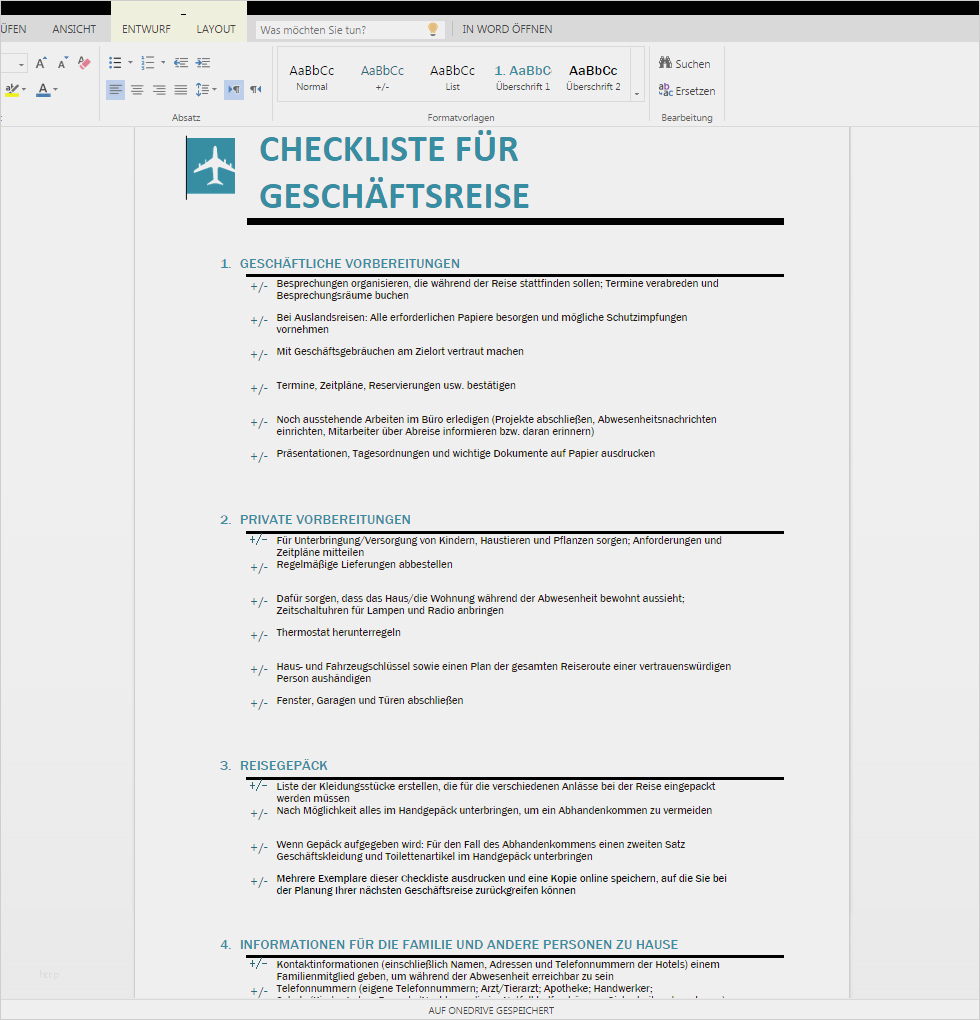 Geschäftsreise Planen Vorlage Erstaunlich Checkliste Geschäftsreise – Wordvorlage