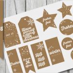 Geschenkanhänger Basteln Vorlagen Schönste Geschenkanhänger Weihnachten Im Kraftpapier Look
