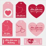 Geschenkanhänger Vorlage Zum Ausdrucken Schön Geschenkanhänger Zum Ausdrucken Für Den Muttertag