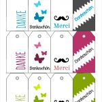 Geschenkanhänger Vorlagen Kostenlos Schön Geschenkanhänger Danke 2