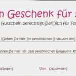 Geschenkgutschein Basteln Vorlage Fabelhaft Gutschein Vorlage Word Download – Giga
