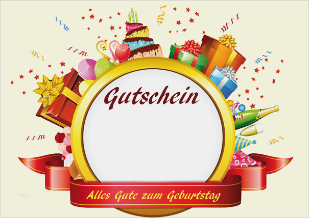 Geburtstagsgutscheine Vorlagen • Individuelle Gutscheine geburtstag