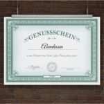 Geschenkgutschein Vorlage Pdf Gut Drucke Selbst Gutschein Für Ein Abendessen