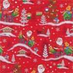 Geschenkpapier Vorlage Einzigartig Weihnachtsgeschenkpapier Kinder Weihnachtsmänner Auf Rot