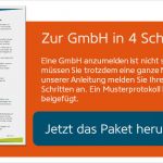 Gesellschafterliste Vorlage Fabelhaft Gmbh Gründen Mit Musterprotokoll Vor Und Nachteile