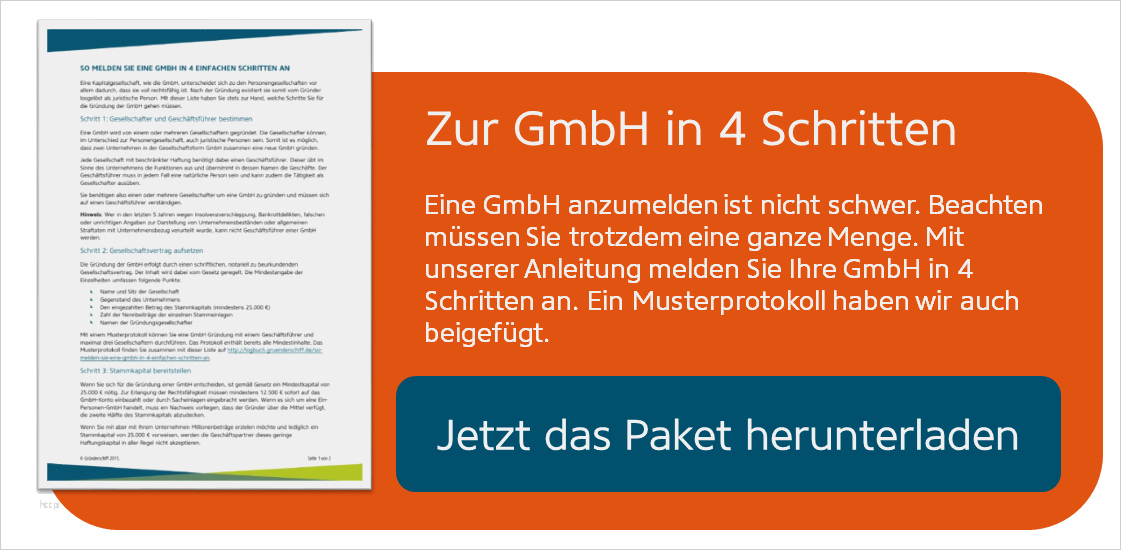 Gesellschafterliste Vorlage Fabelhaft Gmbh Gründen Mit Musterprotokoll Vor Und Nachteile