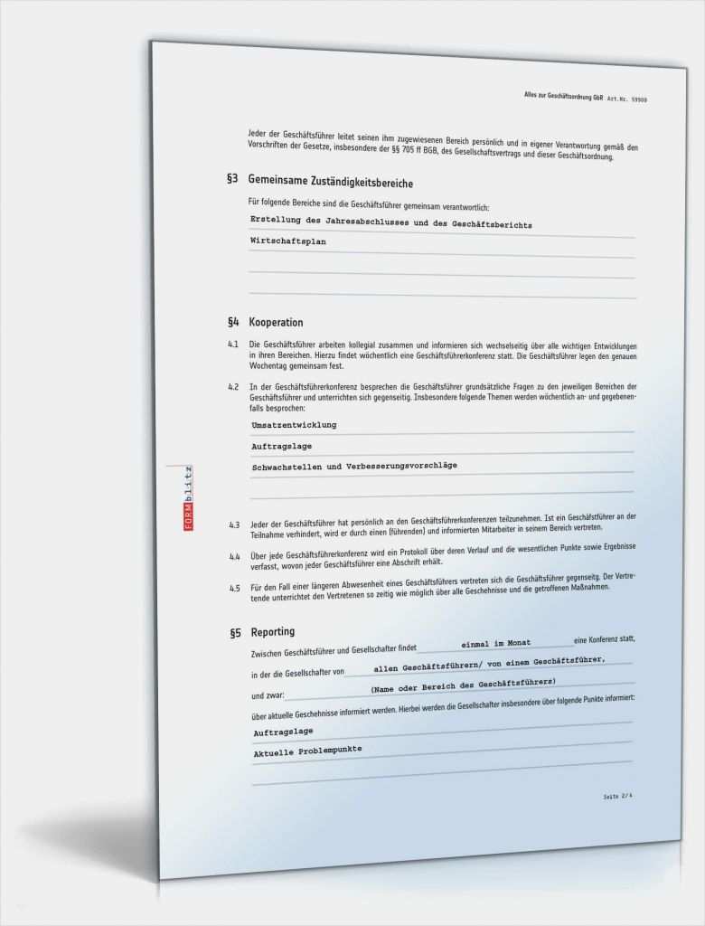 Gesellschaftsvertrag Gbr Vorlage Inspiration Geschäftsordnung Gbr