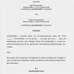 Gesellschaftsvertrag Vorlage Erstaunlich Gesellschaftsvertrag Gbr Ausführlich Muster Zum Download
