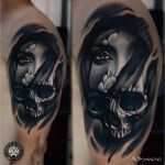 Gesicht Tattoos Vorlagen Schönste Woman and Skull Tattoo by Ad Pancho G