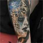 Gesicht Tattoos Vorlagen Wunderbar Tattoovorlage Düsteres Gesicht Einer Frau