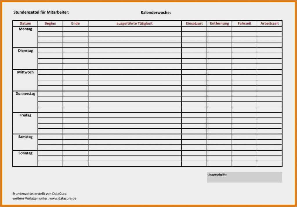 Gesprächsnotiz Vorlage Excel Kostenlos Wunderbar Vorlage Stundenzettelundenzettel Vorlage Fuer Excel
